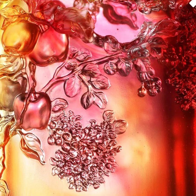 LIULI Crystal, Birds Flower Vase | Happiness in Pairs