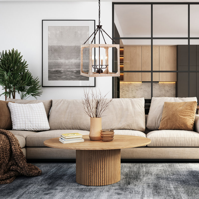 Adorah 4 - Light Dimmable Lantern Square / Rectangle Chandelier