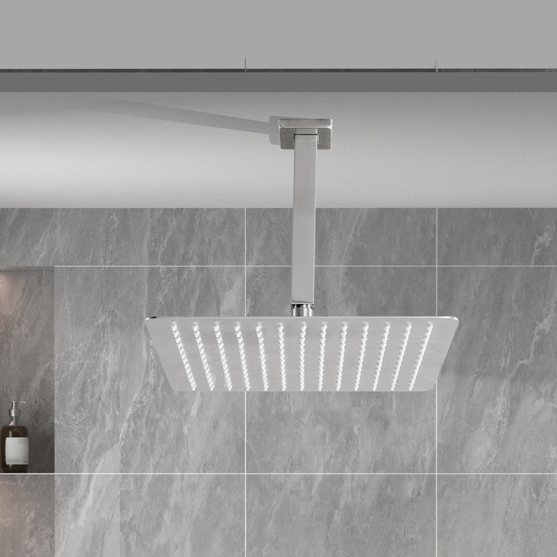 Rain Fixed Shower Head, Brushed Nickel