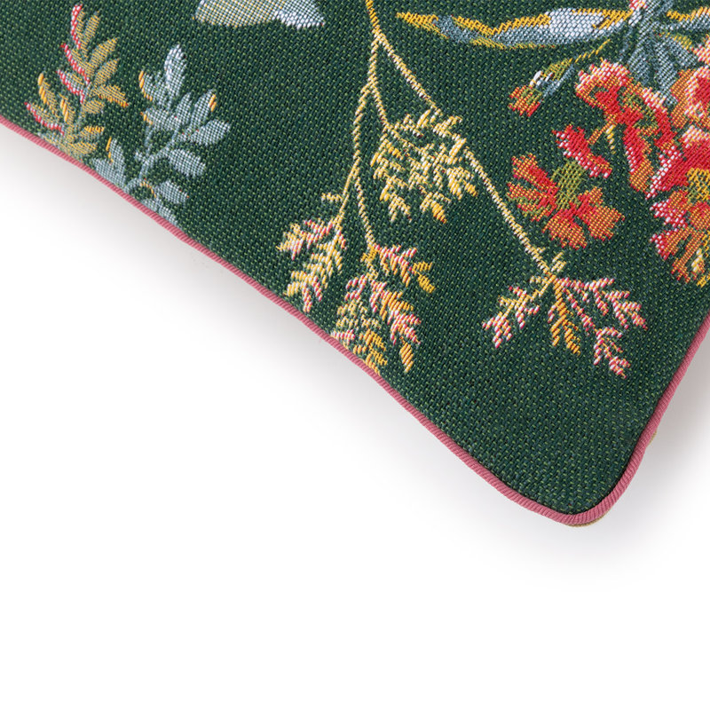 Contes Square Pillow Cover & Insert, Green