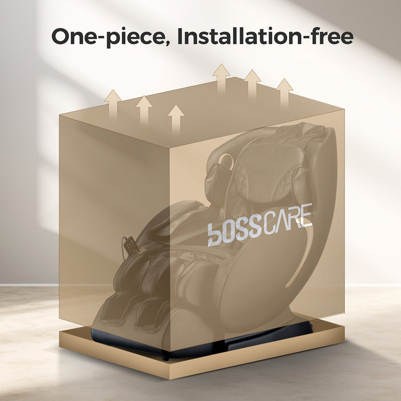 Fauteuil de massage BOSSCARE 3D Zero Gravity, Noir