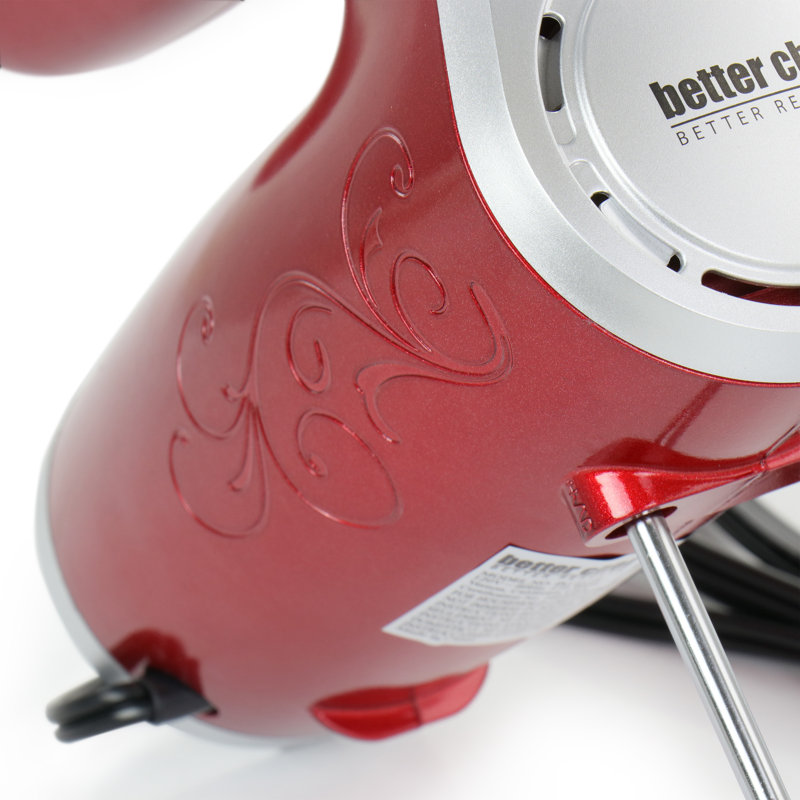 Better Chef 5 Speed Hand Mixer, Red