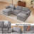 Modular Sectional Sofa, Multifunctional Living Room Furniture-2090101589
