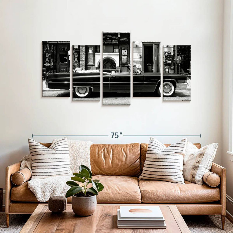 Mehar Black Cadillac, 33" H x 66" W