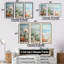Collage Cactus On The Beach I - Floral Cactus Wall Art Print Set-107766946-107766948