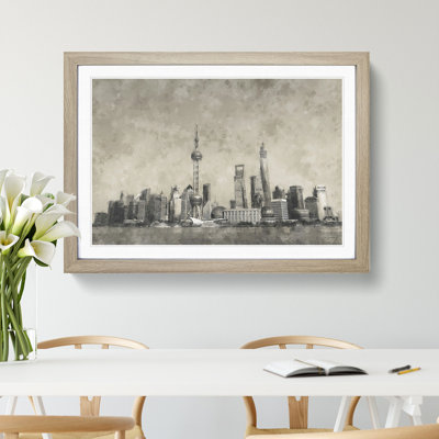 Shanghai Skyline Vol.2 - Picture Frame Graphic Art