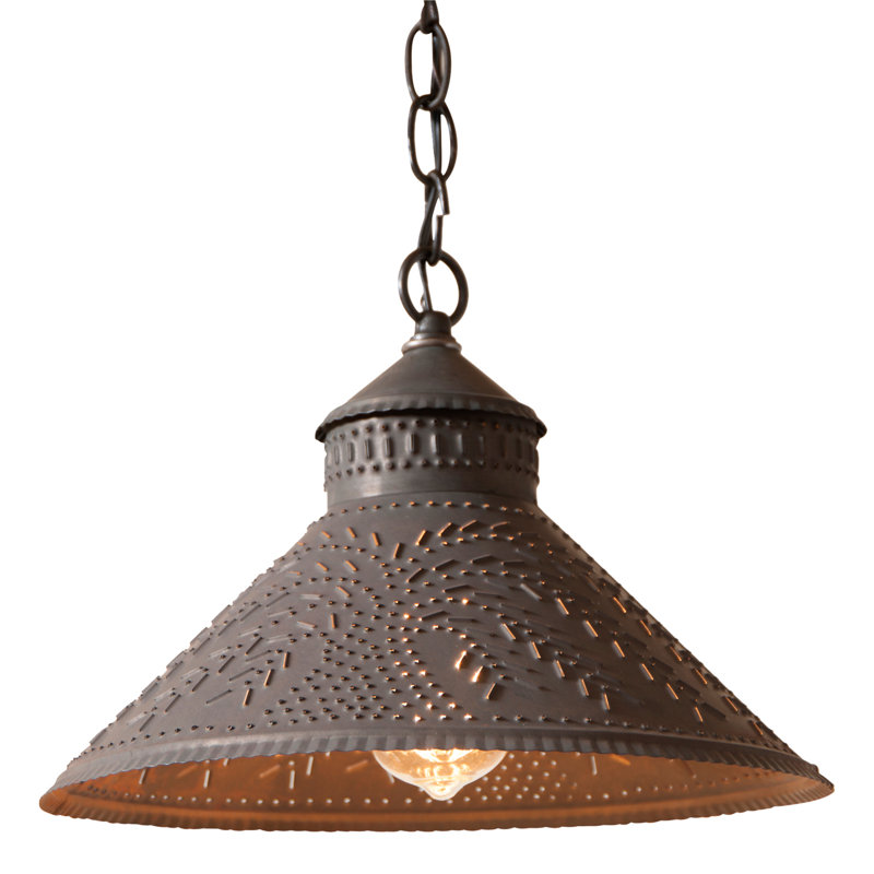 Luminaire suspendu conique à 1 lumière Andralyn