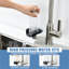 Robinet de cuisine en nickel brossé avec pulvérisateur magnétique rétractable, robinet d'évier de cuisine à poignée simple pivotant sur 360 degrés avec lavabo en verre