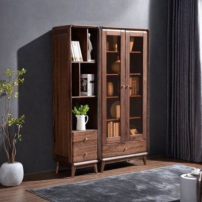 Pure solid wood bookcase