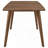 Mid-Century Rectangular Dining Table – Natural Walnut
