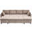 1113.4" Sectional Sofa Pull-Out Sofa Bed Versatile Sofa Sleeper With Large Storage Space