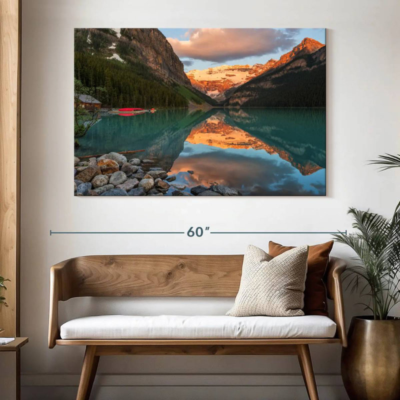 Alvord Lake Louise et les Rocheuses canadiennes, H 34 po x l 51 po
