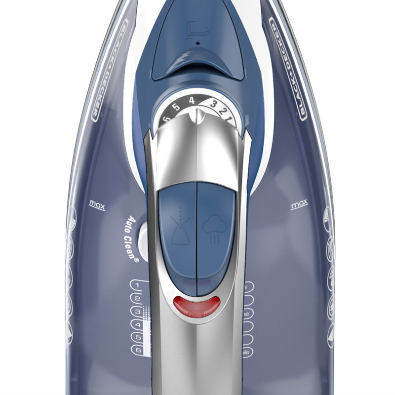 Teal Stainless Steel Steam Iron with Smart Controls