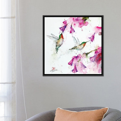 Colibris et floral par Dean Crouser - reproduction d'art