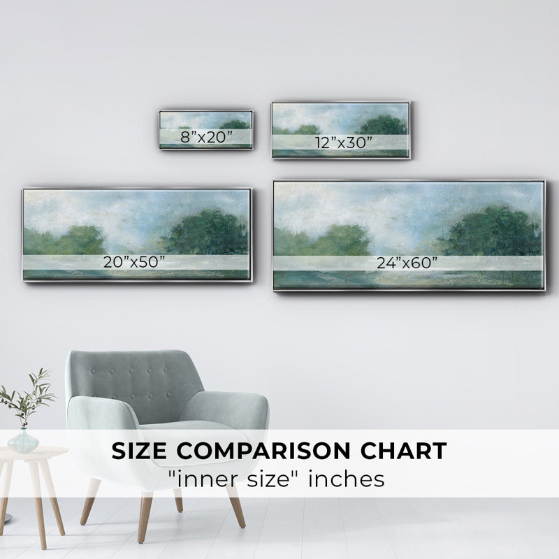 Summer Afternoon- Framed Canvas, 8" H x 20" W
