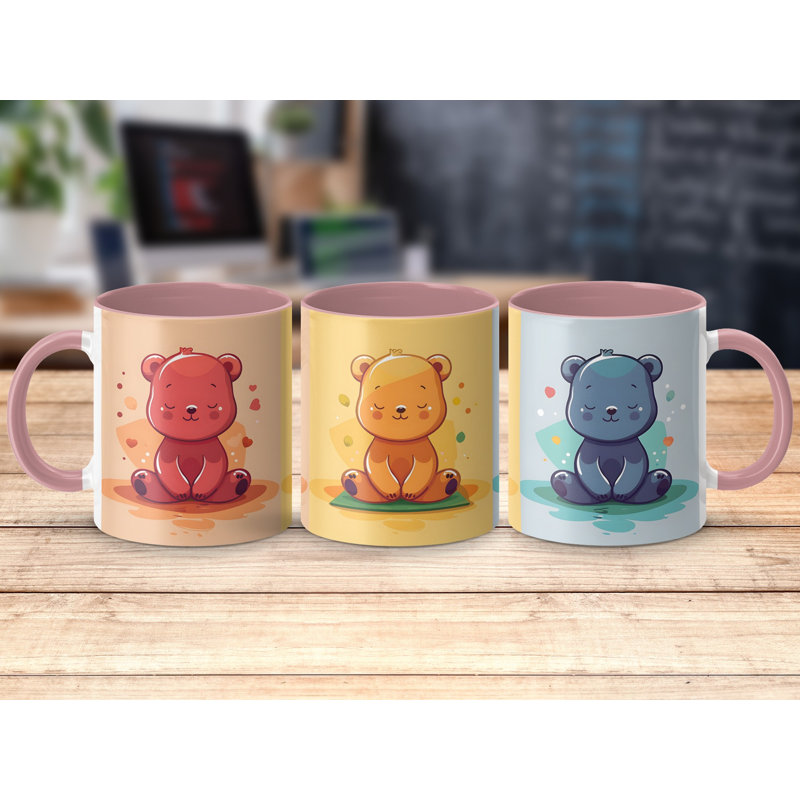 Ceramic Coffee Mug, Pink