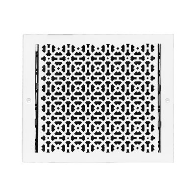 AIR SUPPLY 12"x 16" Duct Opening (Overall 13-1/2"x 17-3/4") with Detachable Steel Metal Louvre | Powder Coated