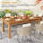 Casellas Solid Wood Base Dining Table