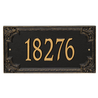 Signature Series 1-Line Wall Address Plaque
