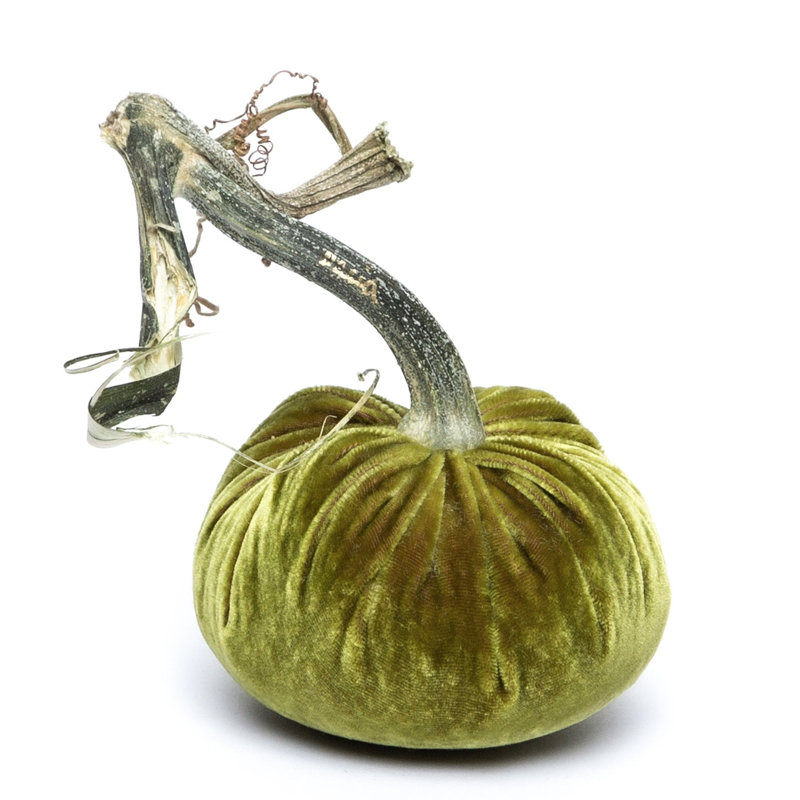 Cactus Silk Velvet Pumpkin, 4" H x 2.5" W x 2.5" D