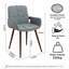Kopelynn Modern Upholstered Dining Chair-1569960946