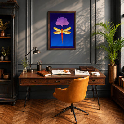 Dragonfly In Twilight Modern - Print
