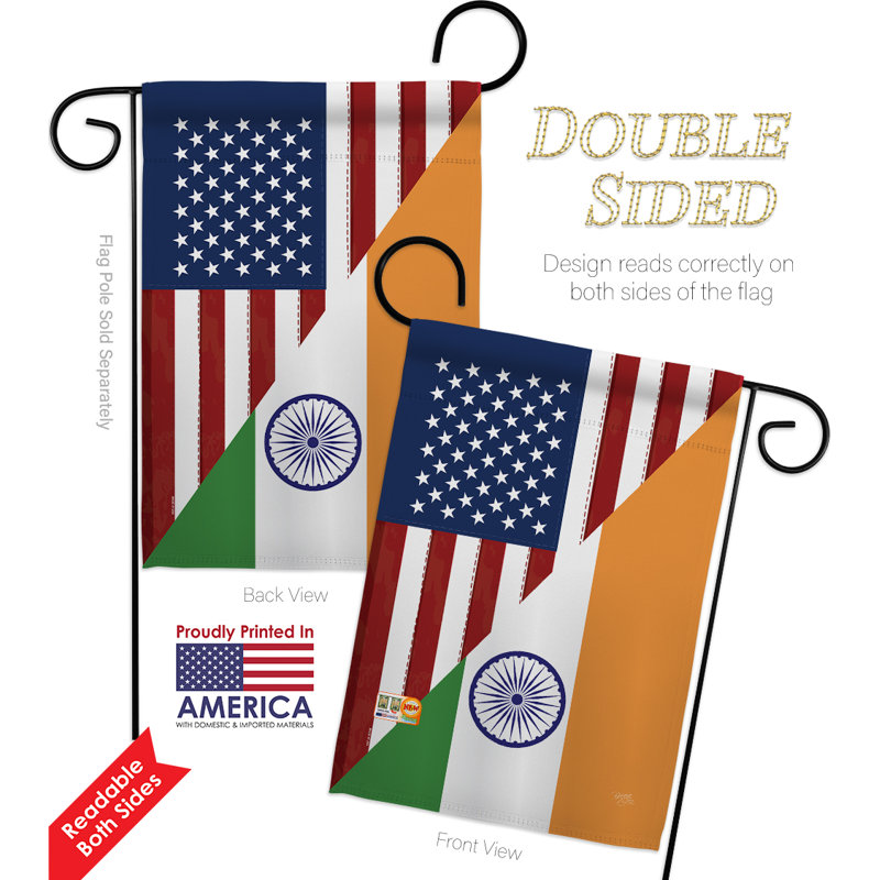 18,5 x 13 po american inde amitié en polyester à 2 côtés. ensemble de drapeau