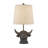 19"  Highland Cow Head Table Lamp