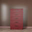 Commode à 5 tiroirs  - entièrement assemblée-472167369