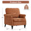 Fauteuil rembourré avec accents cloutés-209729337