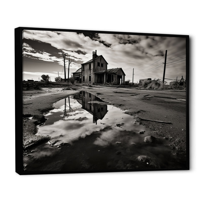Exploration urbaine pittoresque, H 30 po x l 40 po x P 1,5 po, Cadre flottant noir