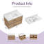 Meuble-lavabo mural simple 36 po avec plateau en pierre-130629361-130629362