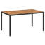 Metal Outdoor Dining Table , 150cm W 90cm D