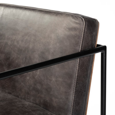 Sidney Genuine Leather Bar and Counter Stool by Joss and Main