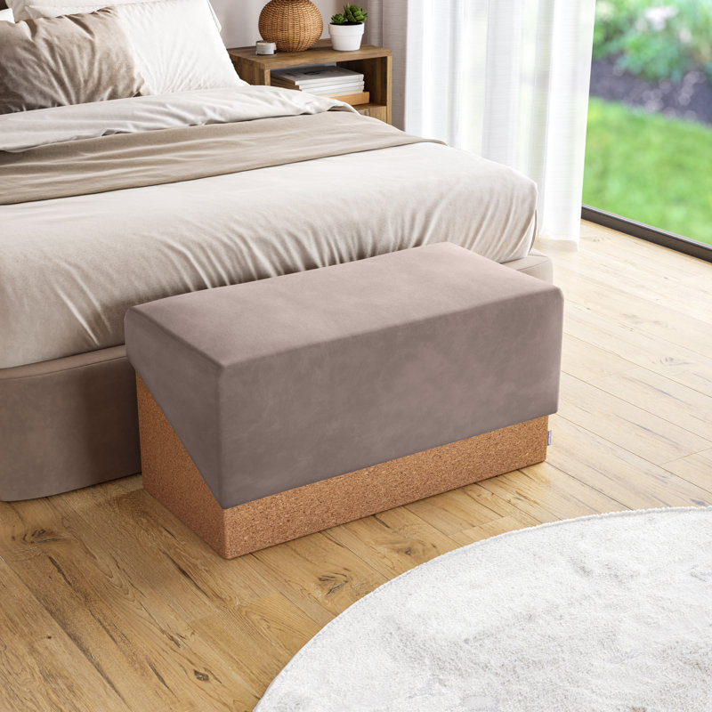 The Vineyard Cork Storage Trunk Ottoman, Taupe