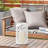 Ceramic Circles Decorative Indoor Outdoor Candle Lantern with Cut Out Design-591803142