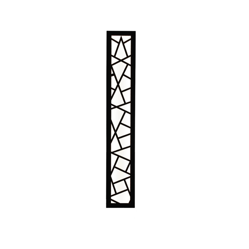 Lampe murale d'extérieur en aluminium Sabid, H 31,5 po x l 4,7 po x P 1,9 po