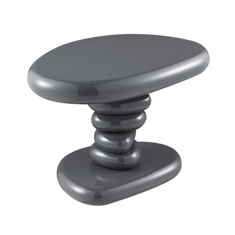 Charlene Gray High Gloss End Table