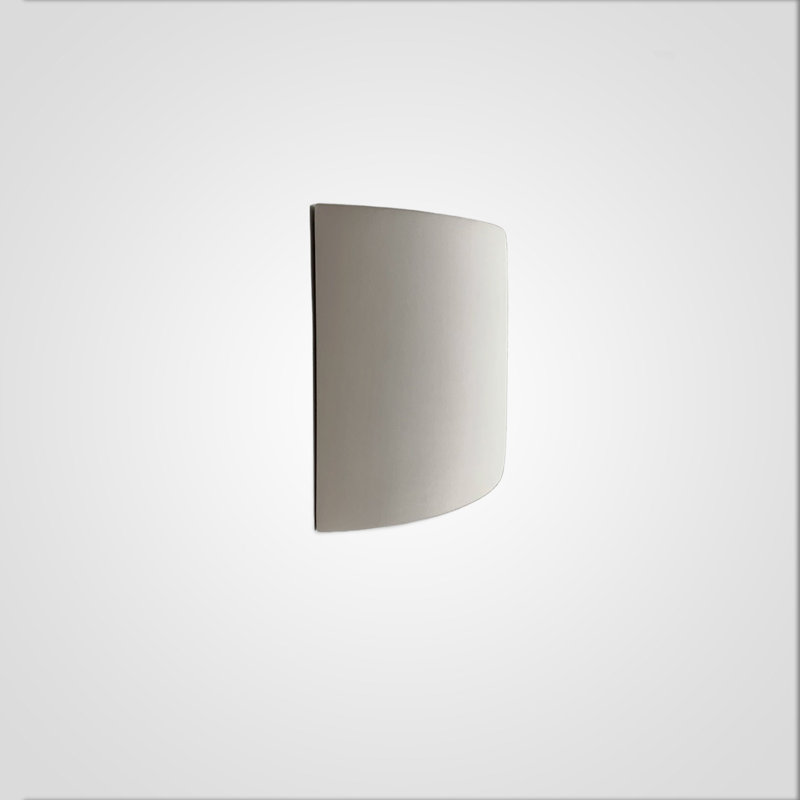 Shield Nicosia 14.25"W Ceramic Up/Down Sconce in Natural Bare Bisque, Bare Bisque, No