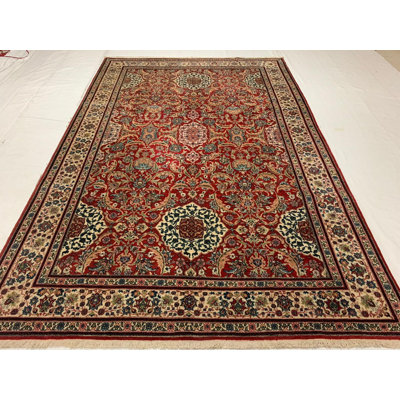 Tapis turc vieilli One-of-a-Kind 6 pi 6 po x 9 pi 10 po Hereke