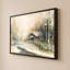 «Cabin In Snowy Woods» par Diannart - Impression sur toile