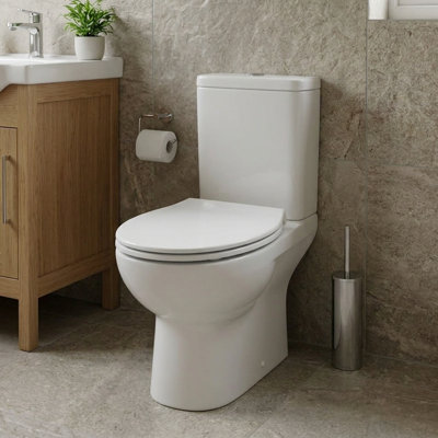 Soft Close Toilet Seat with Adjustable Hinges (Capri)