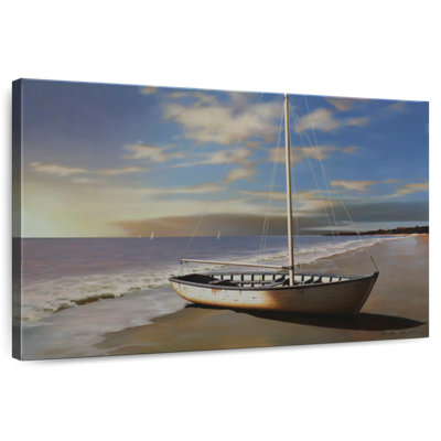 Mehar Sunset Over Sailboat On Beach