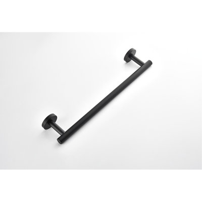 Porte-serviettes 9 pièces en acier inoxydable. Support mural noir mat, style moderne, à gratter et facile à installer. Mode, technique
