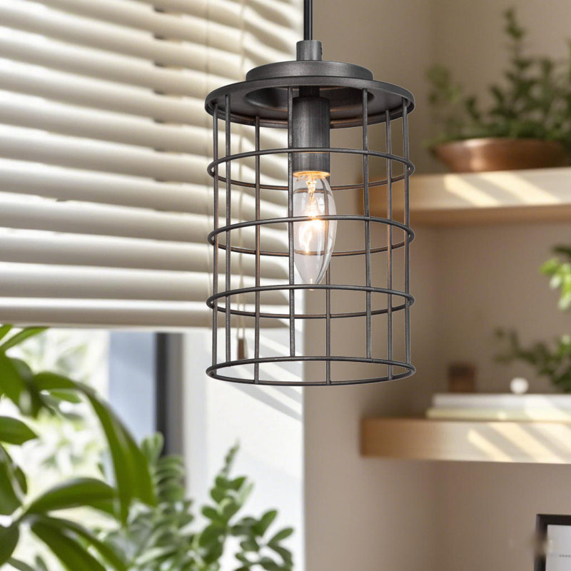 Luminaire suspendu cage cylindrique 1 lumière Ifill
