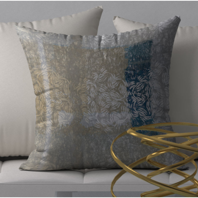 Housse de coussin décorative carrée impeccable et insert, 18 po x 18 po