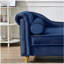 Chaise longue moderne avec revêtement en velours-137203307