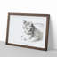 Cat at Peace by Jean Bernard - Picture Frame Drawing Print-55513887-55513890