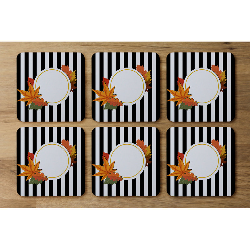 Square 6 Piece Coaster Set