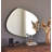 Abstract Wall Mirror, Black, 21.7 x 29.5 x 0.9 Inches | 100% MDF, Assembled & Ready to Hang | Stylish Home Décor for Living Room, Bedroom, & Entryway | Modern Design, Easy Installation, Elegant Finish
